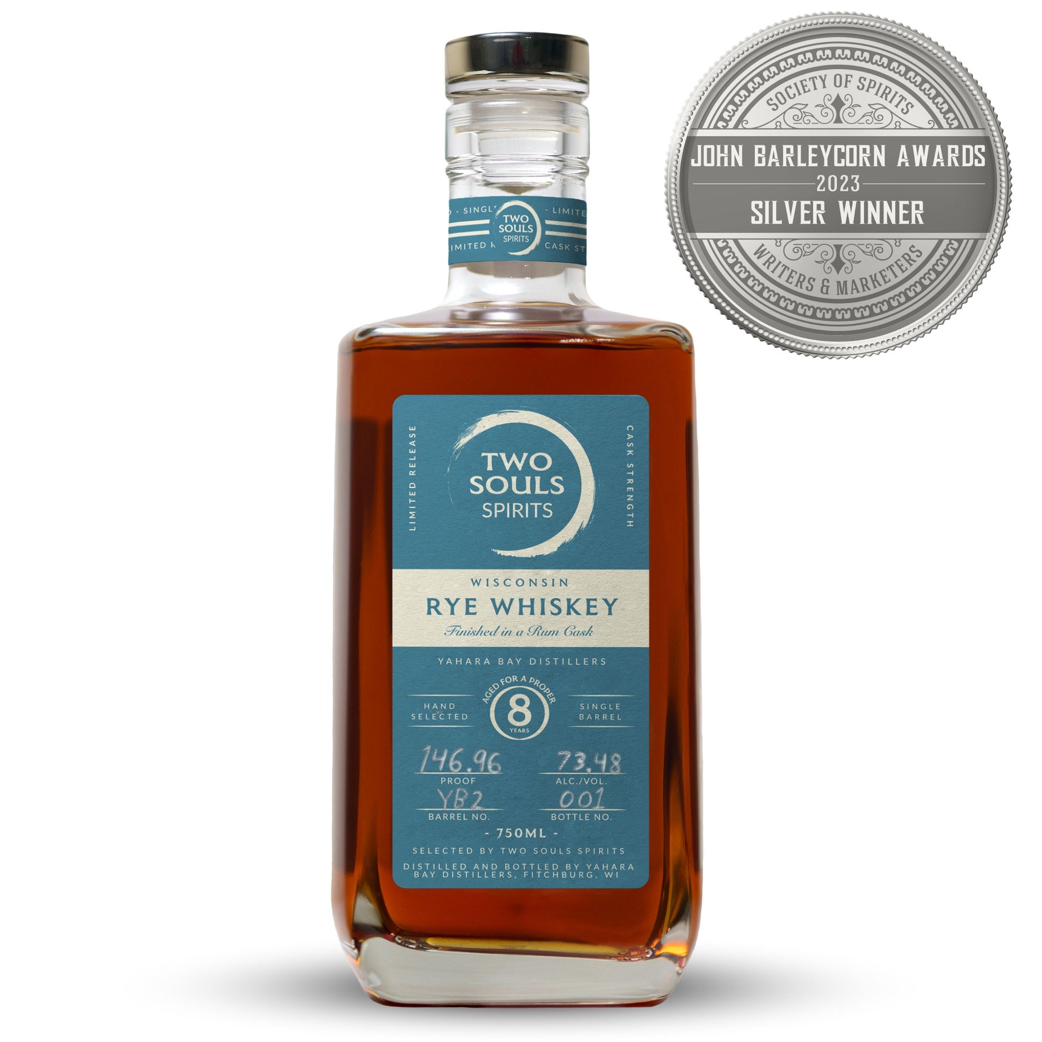 8-Year Wisconsin Rum Cask Finished Rye Whiskey Featuring Yahara Bay Distillers