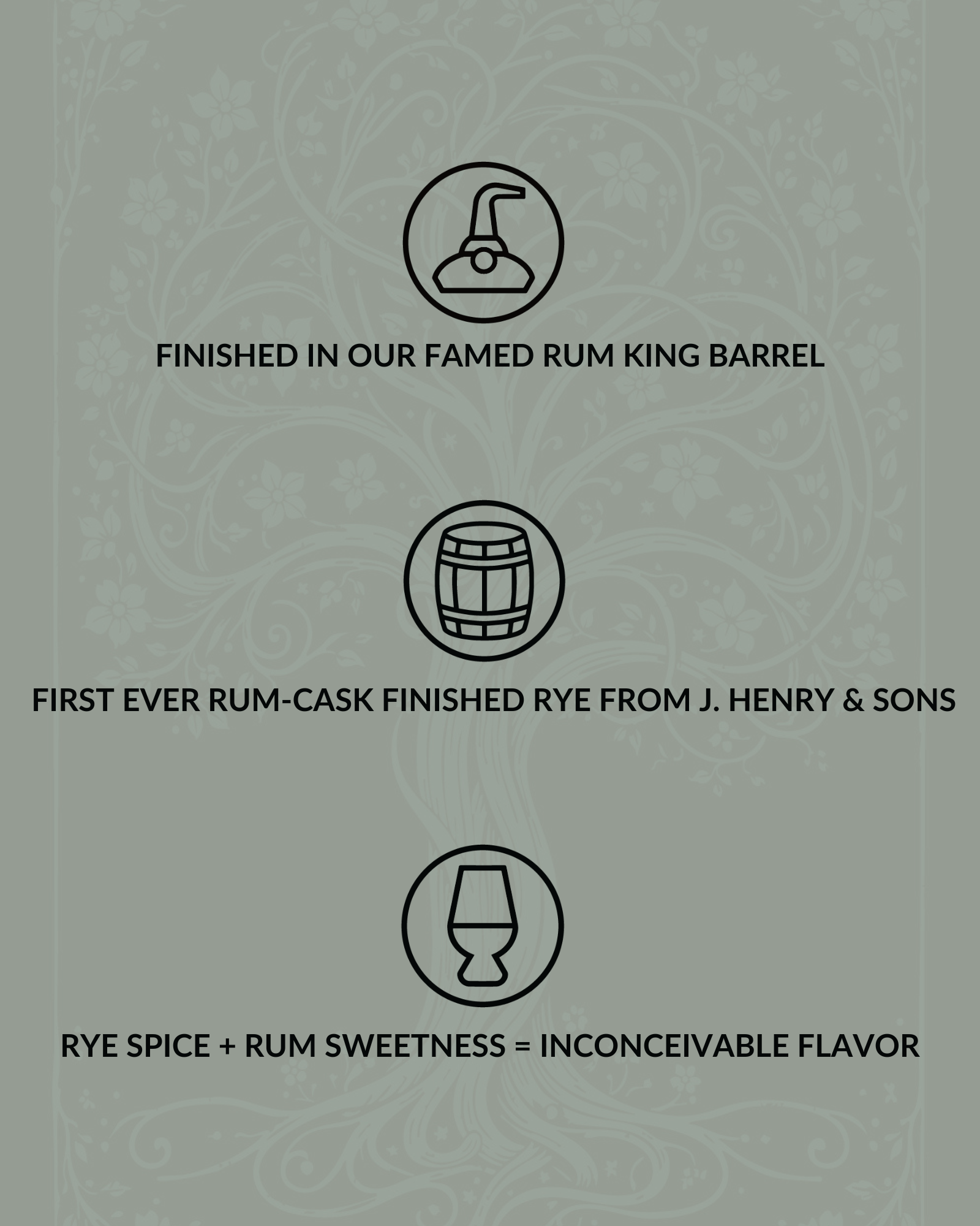 J Henry & Sons 7-Year Rum-Cask Finished Rye