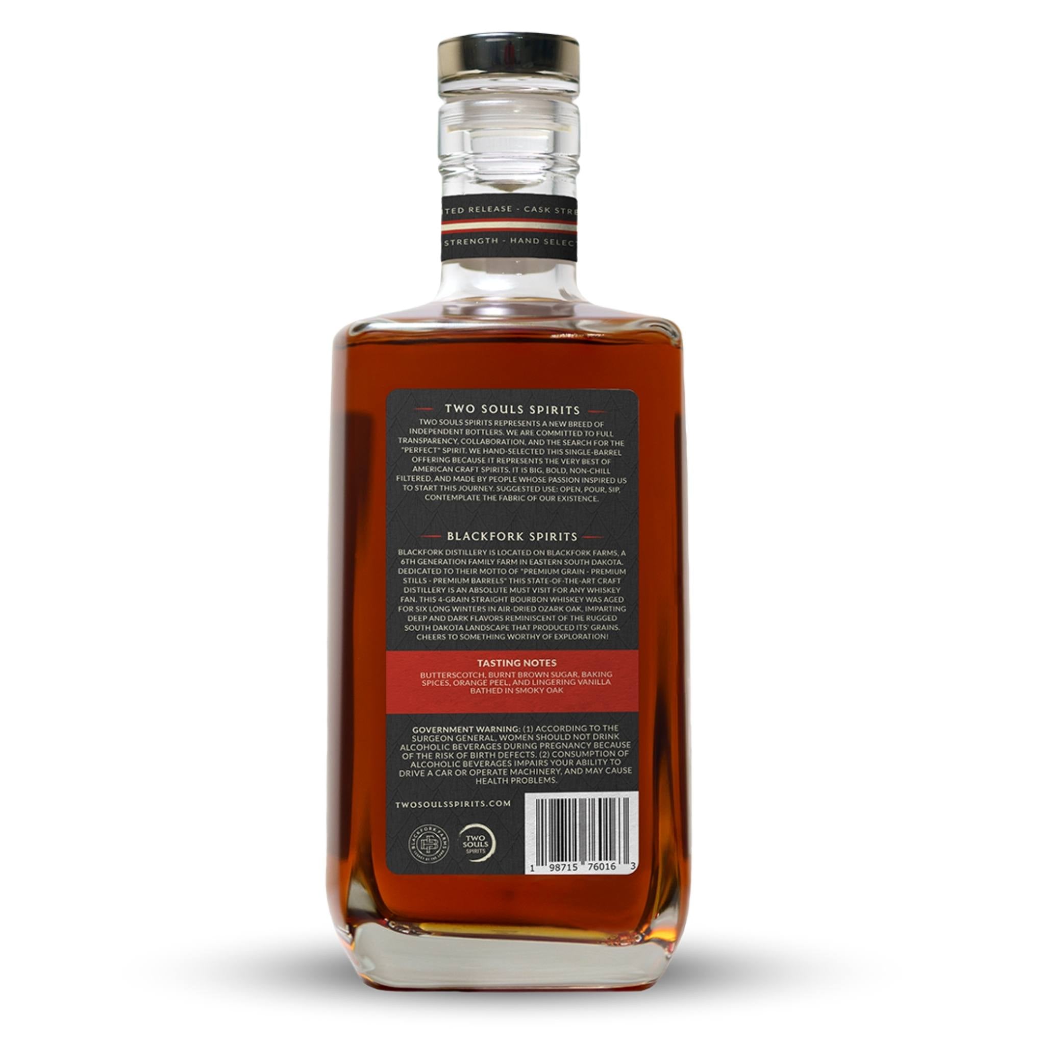 6-Year South Dakota Straight Bourbon Whiskey Featuring BlackFork Farms