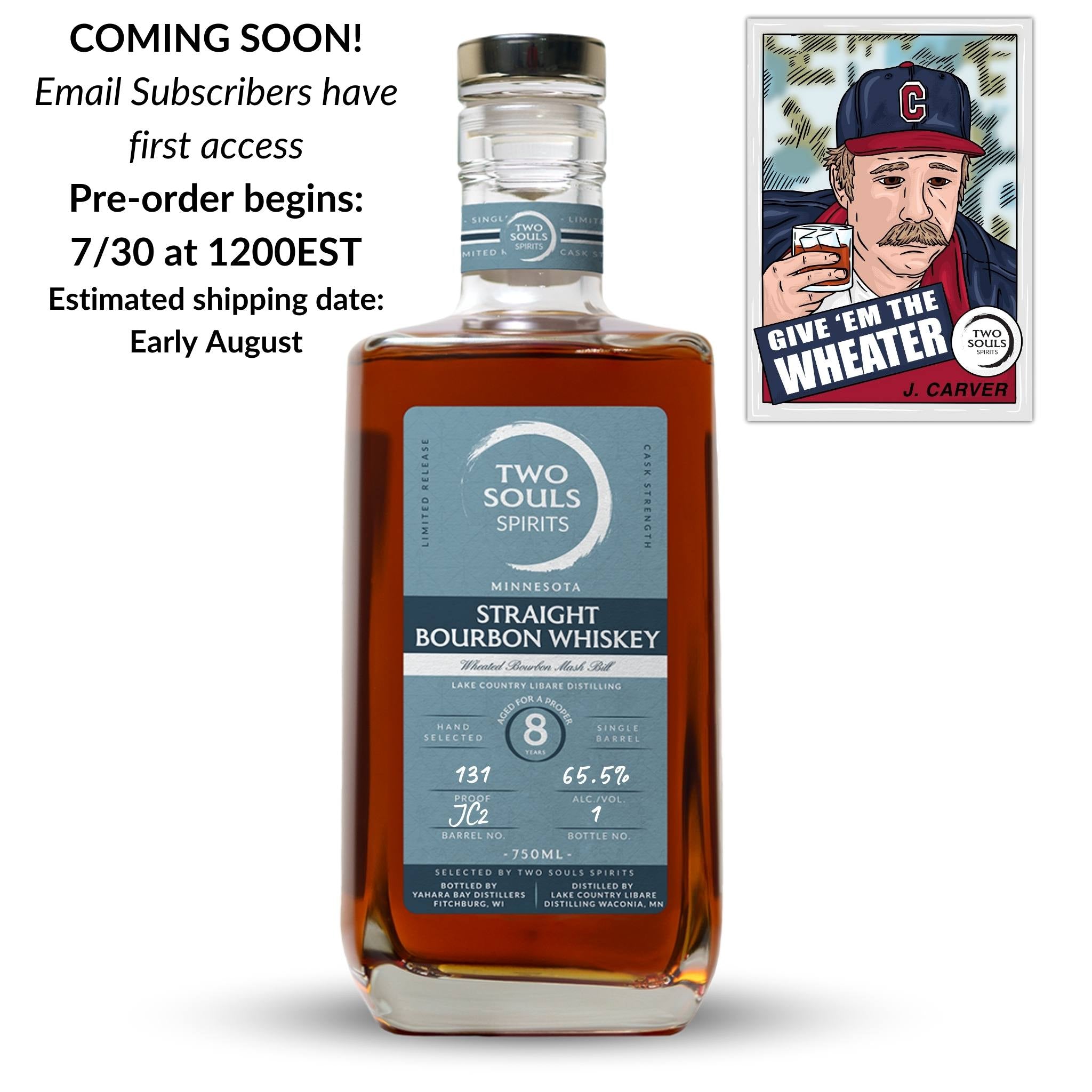 8-Year Minnesota Straight Bourbon Whiskey Featuring J. Carver Distille