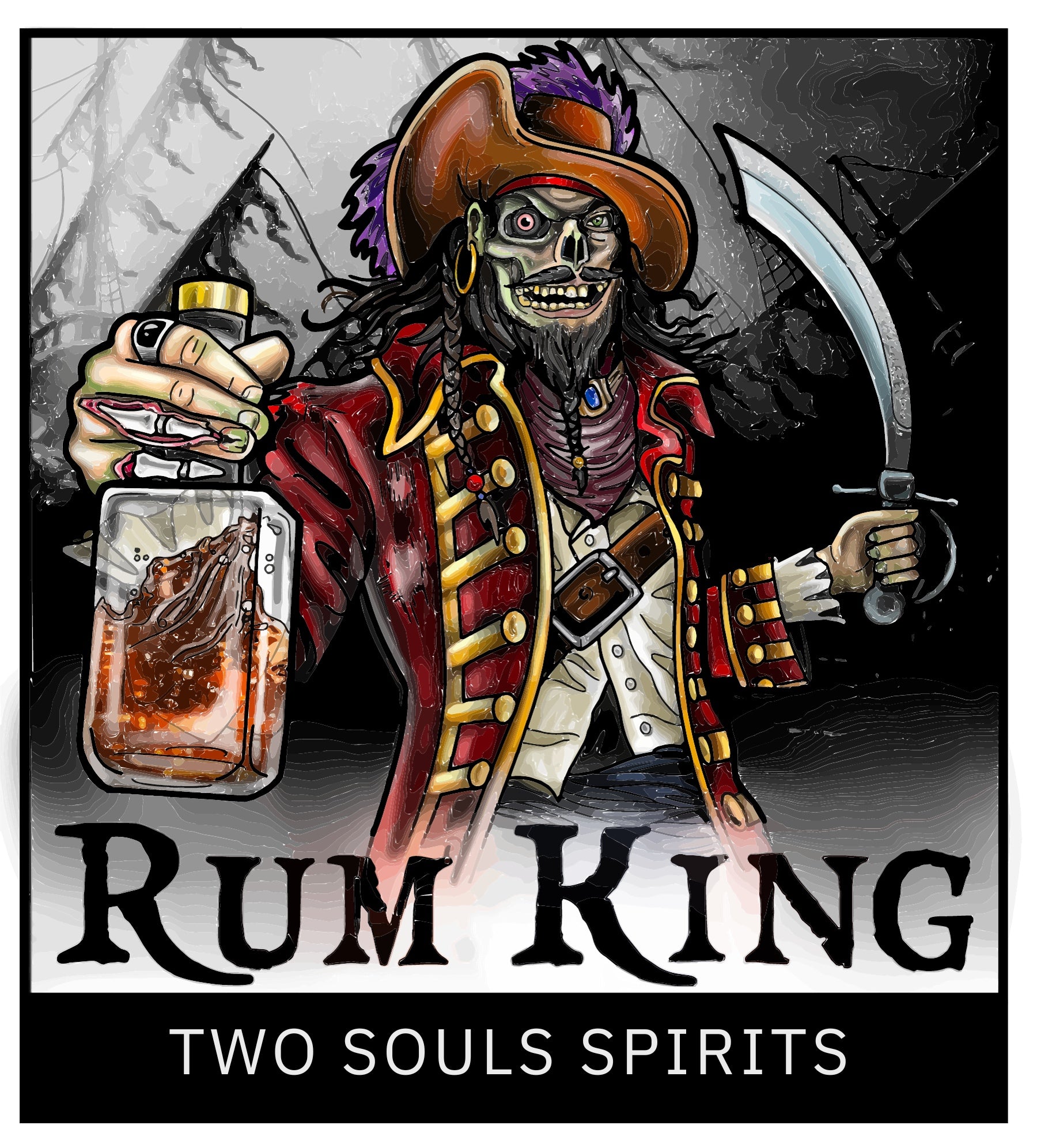 Rum King Sticker