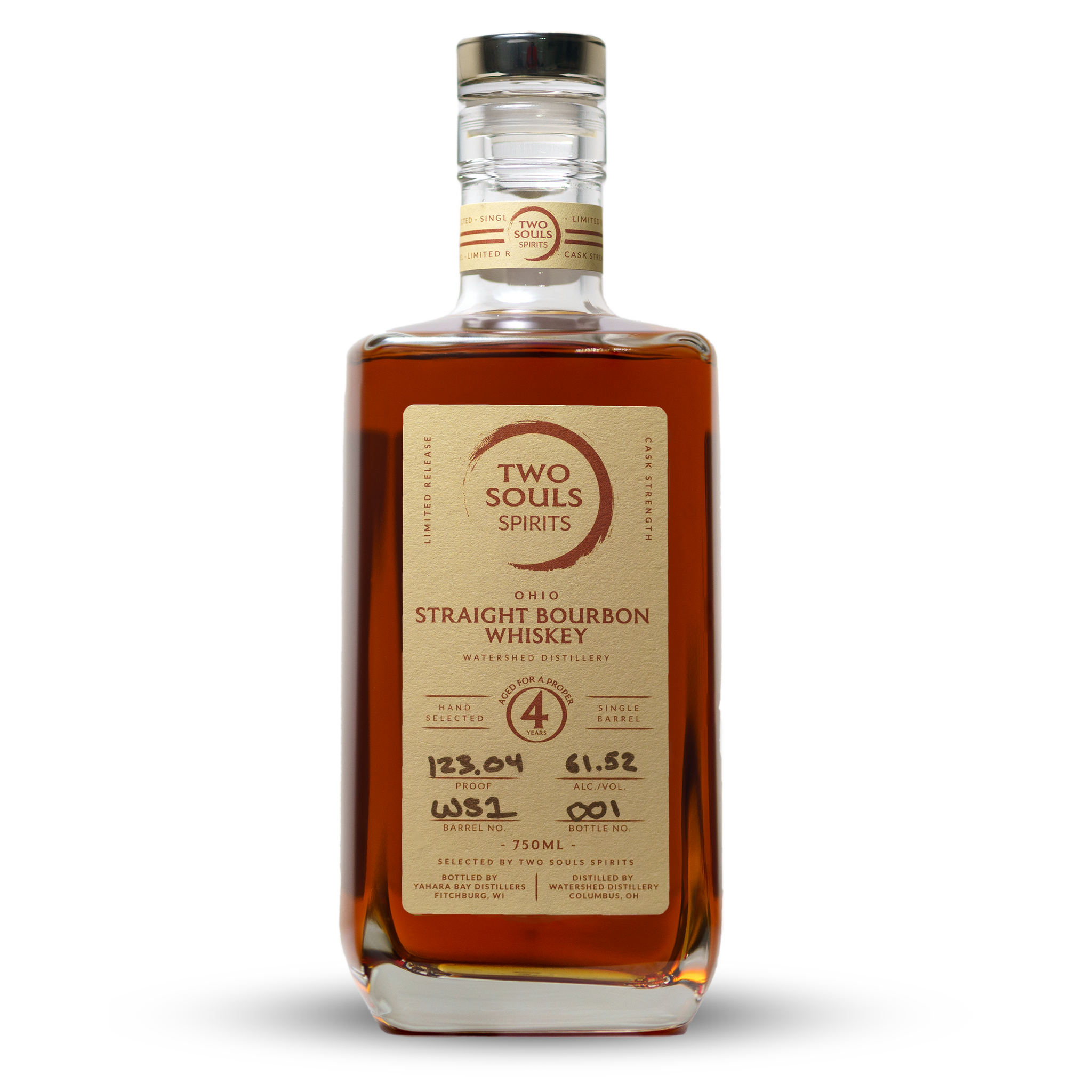 Straight Bourbon Whiskey from Two Souls Spirits in partnership with Watershed Distillery