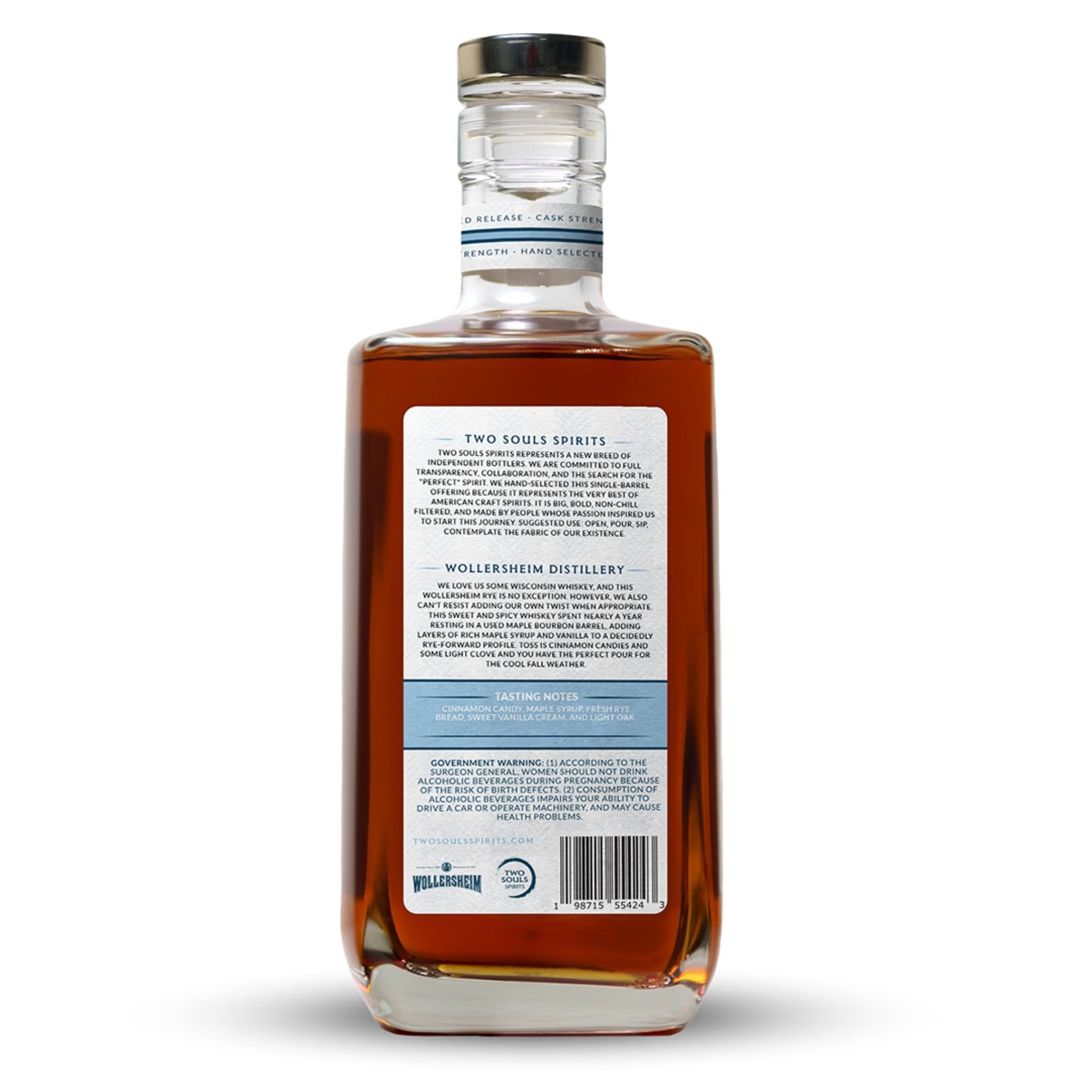 6-Year Wisconsin Rye Maple Bourbon Finished Featuring Wollersheim Dist