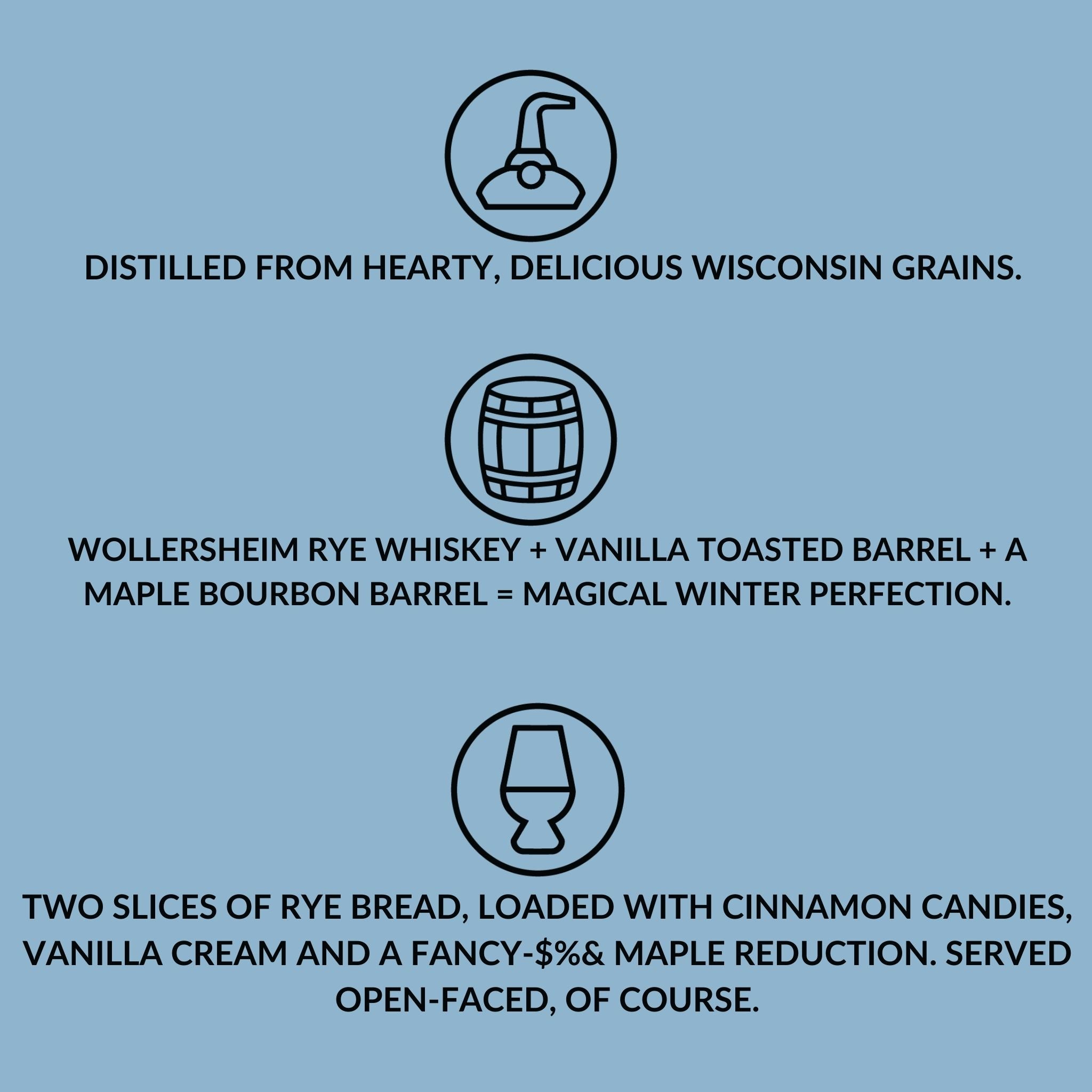 6-Year Wisconsin Rye Maple Bourbon Finished Featuring Wollersheim Dist