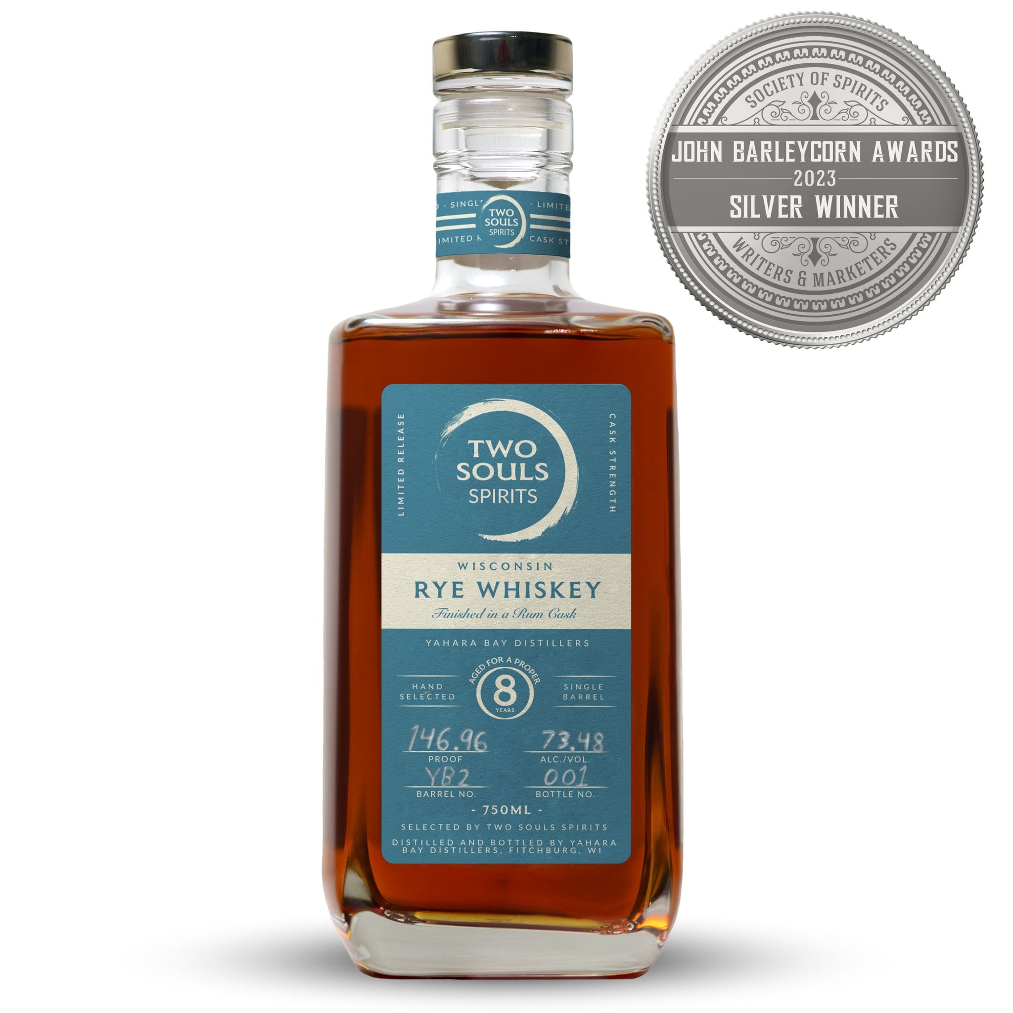 8-Year Wisconsin Rum Cask Finished Rye Whiskey Featuring Yahara Bay Di